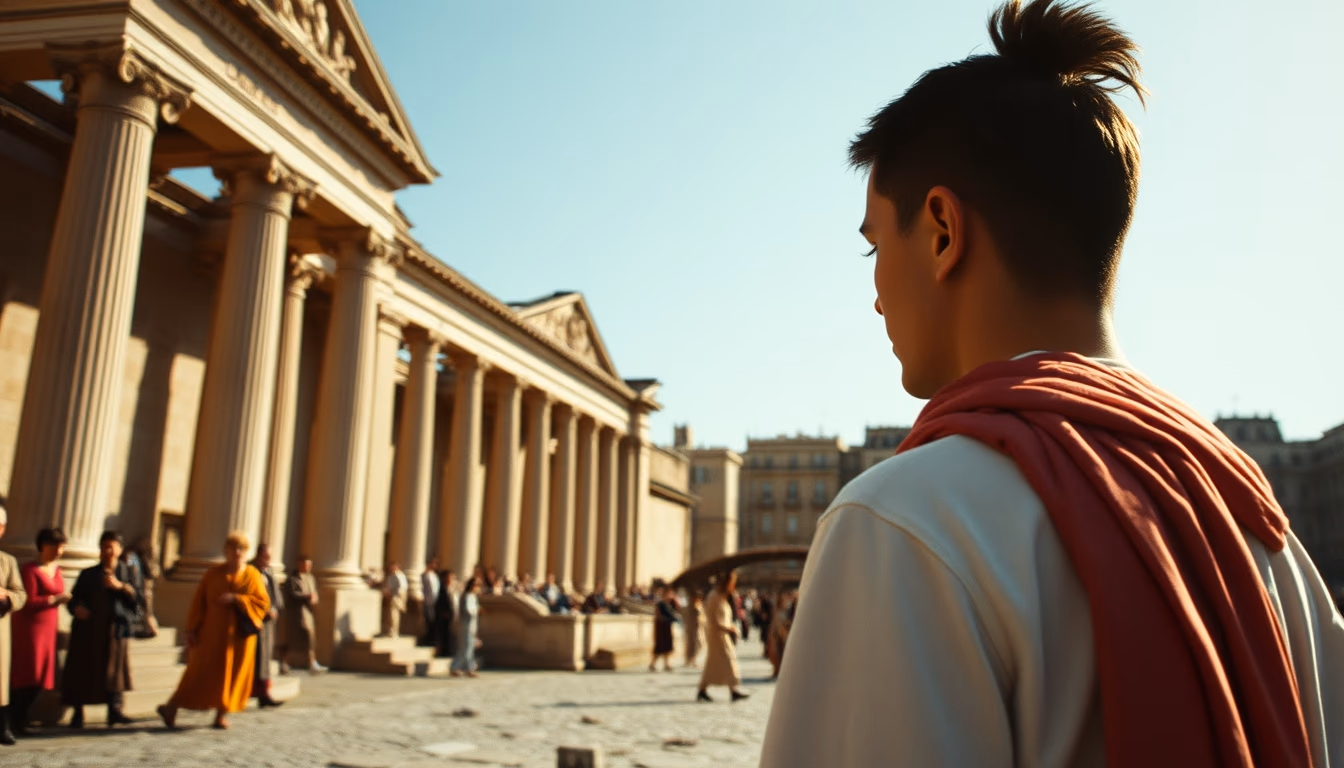 gladius roman short in editorial style