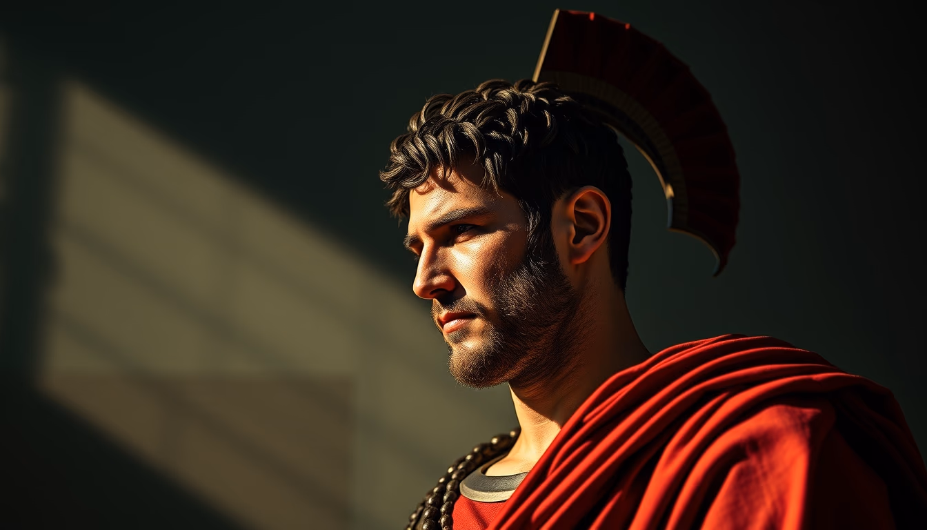 gladius roman short in editorial style