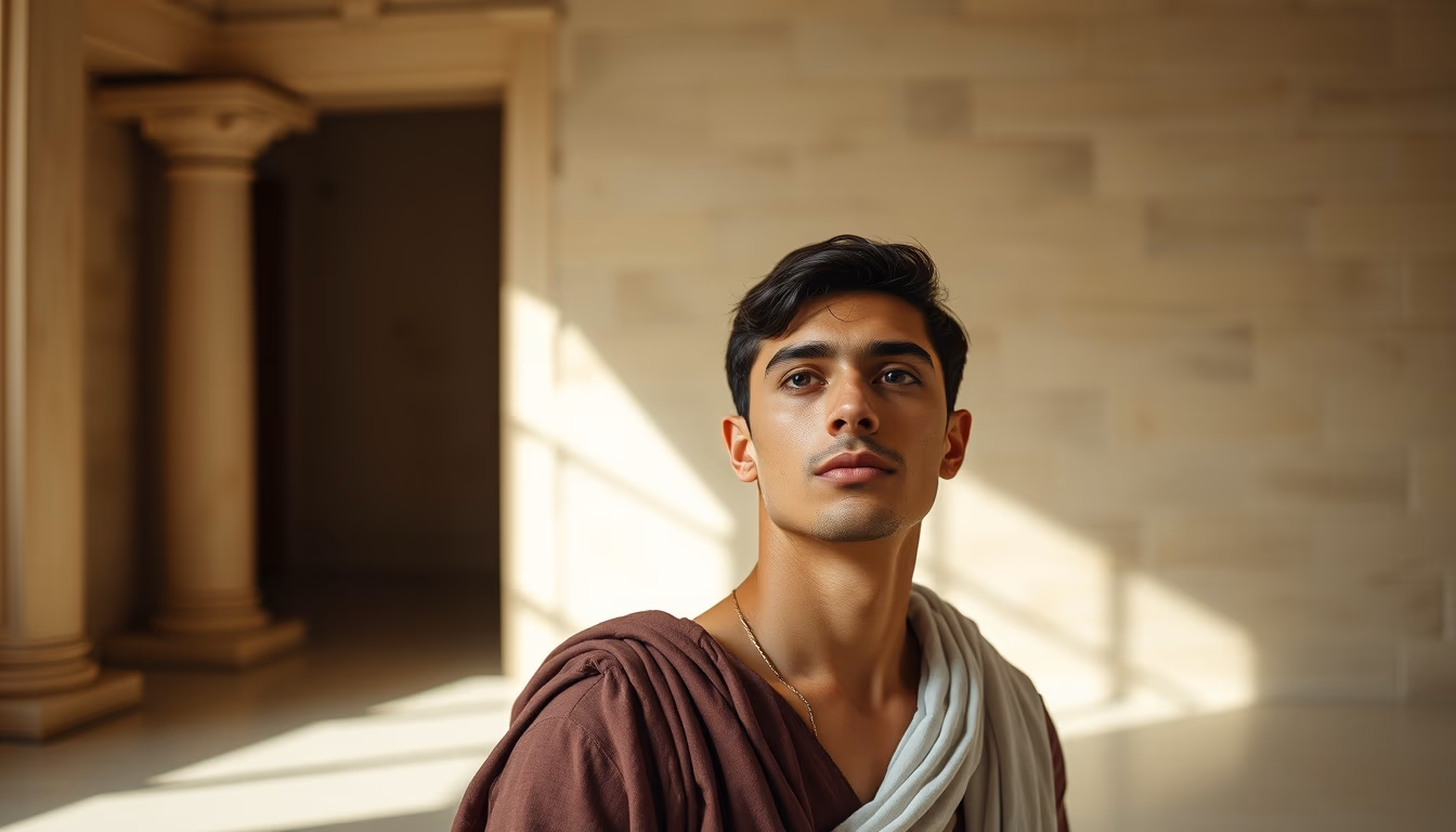 gladius roman short in editorial style