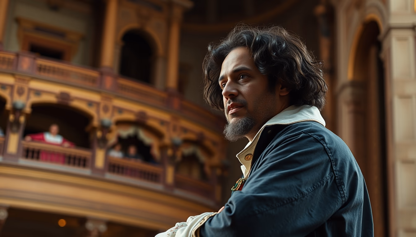 globe theater shakespeare in editorial style