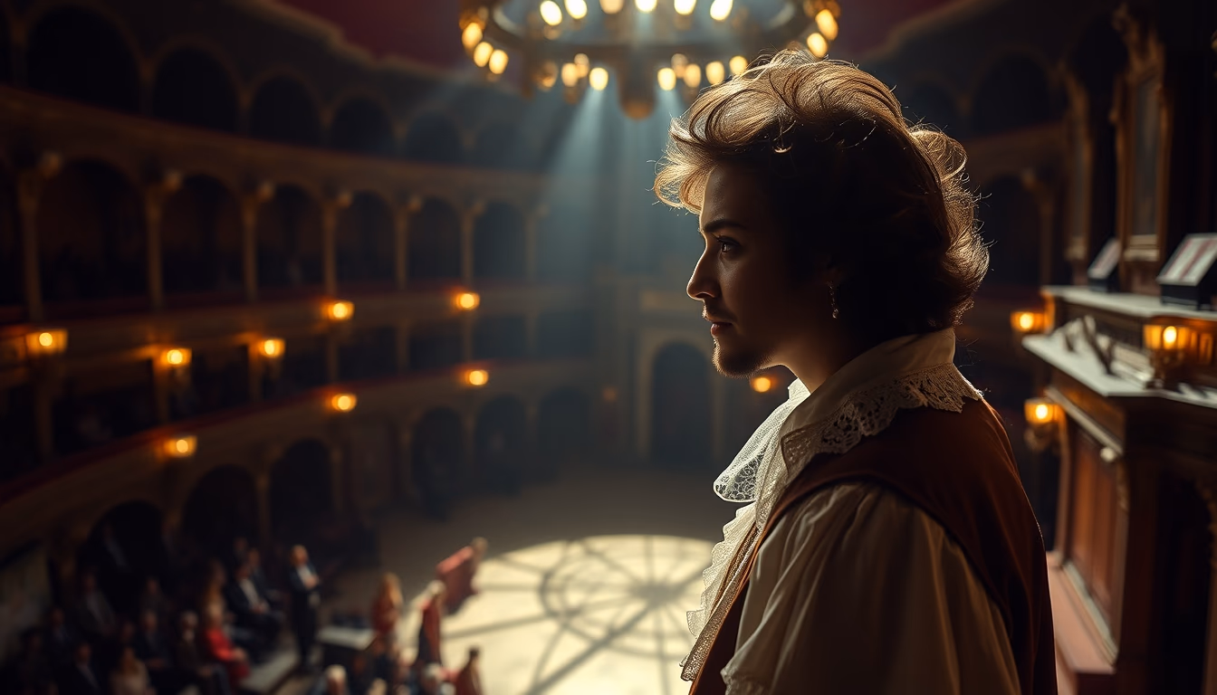 globe theater shakespeare in editorial style