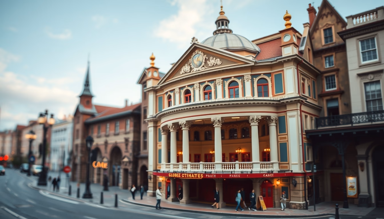 globe theater shakespeare in editorial style