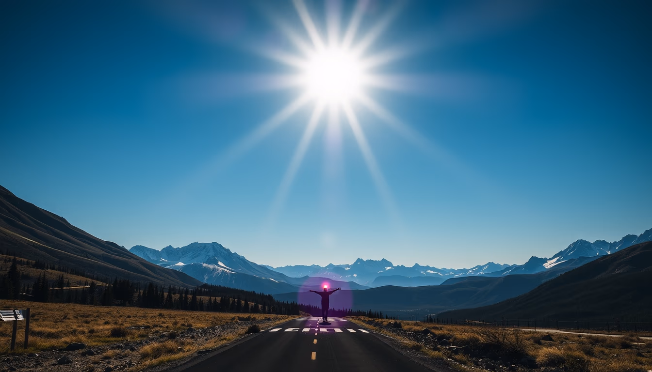 going to sun montana in editorial style