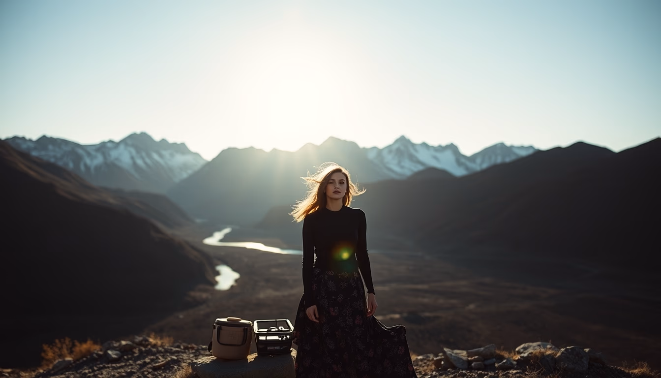 going to sun montana in editorial style