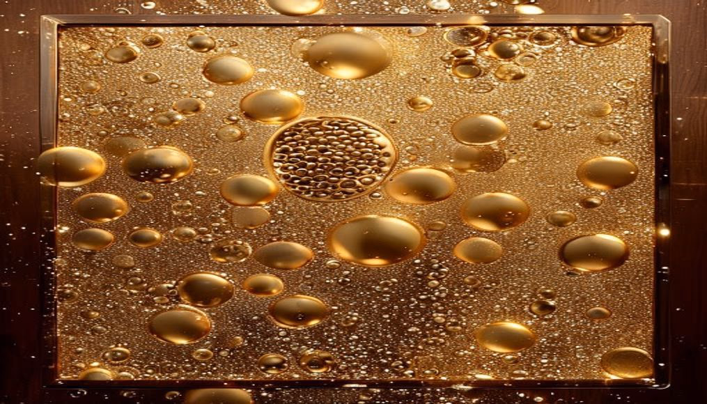 gold and wood square titanium in luxury editorial photography