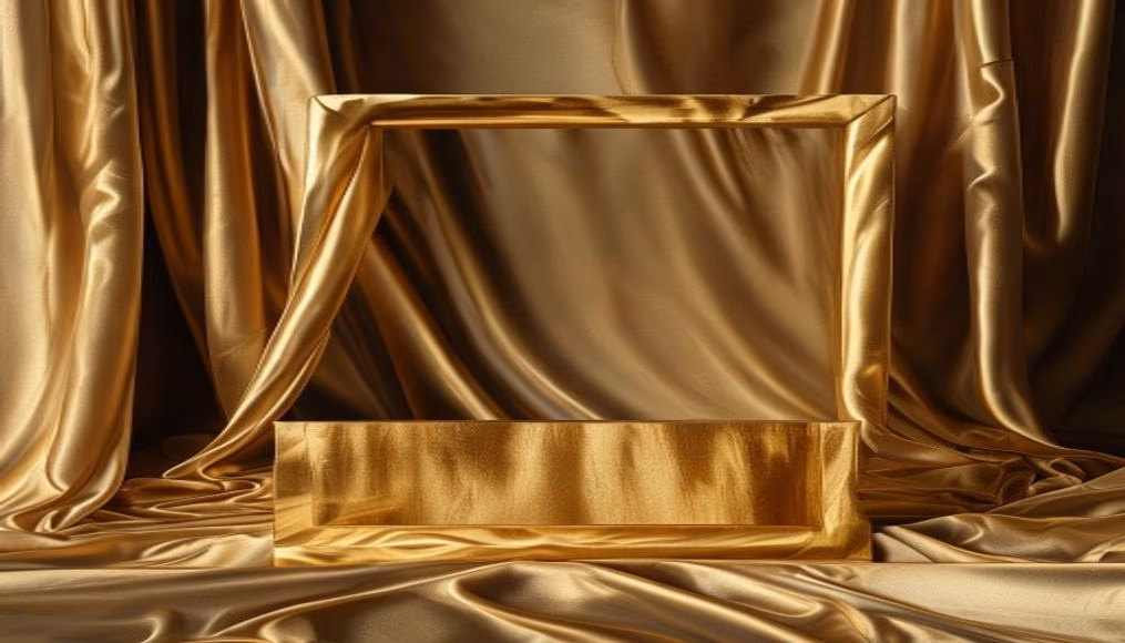 Gold and wood square titanium em fotografia editorial de luxo