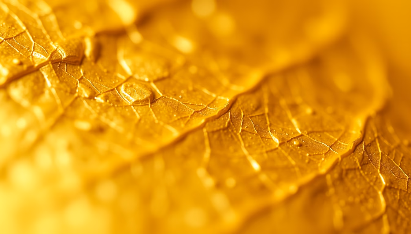 Gold leaf abstract em estilo editorial