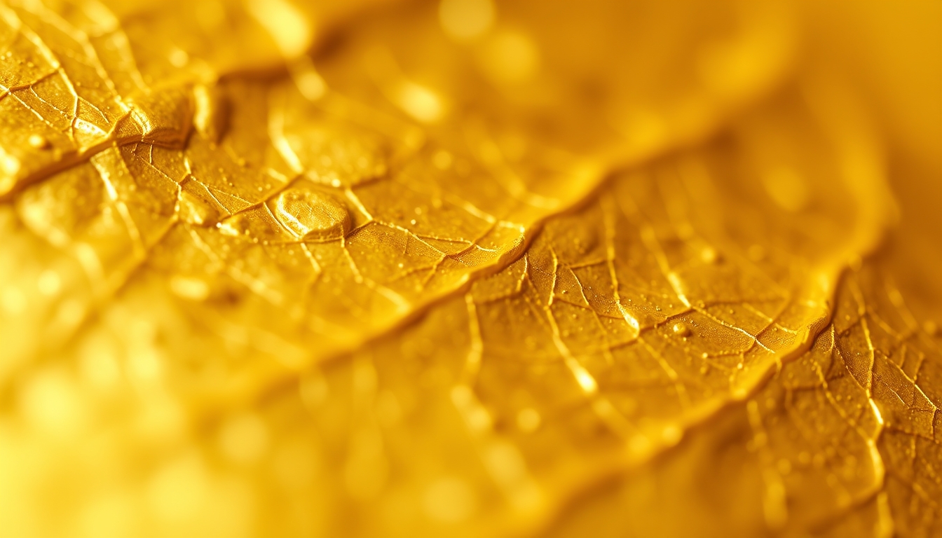 gold leaf abstract in editorial style