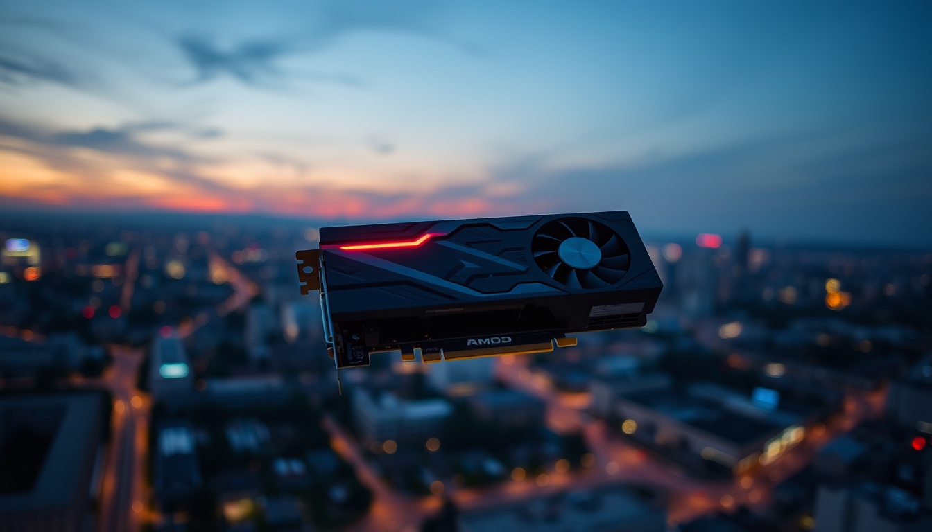 gpu amd radeon in editorial style