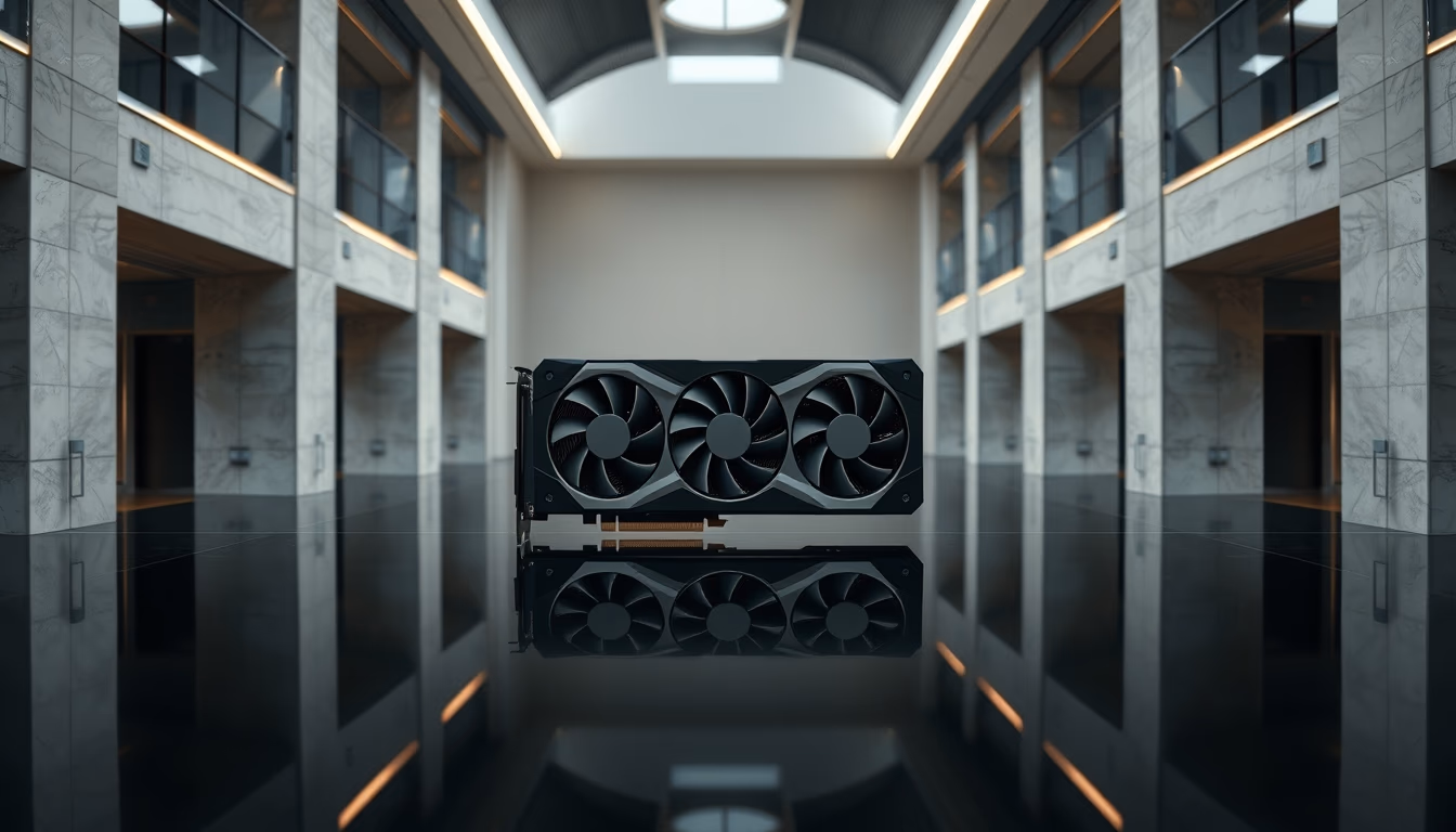 gpu amd radeon in editorial style