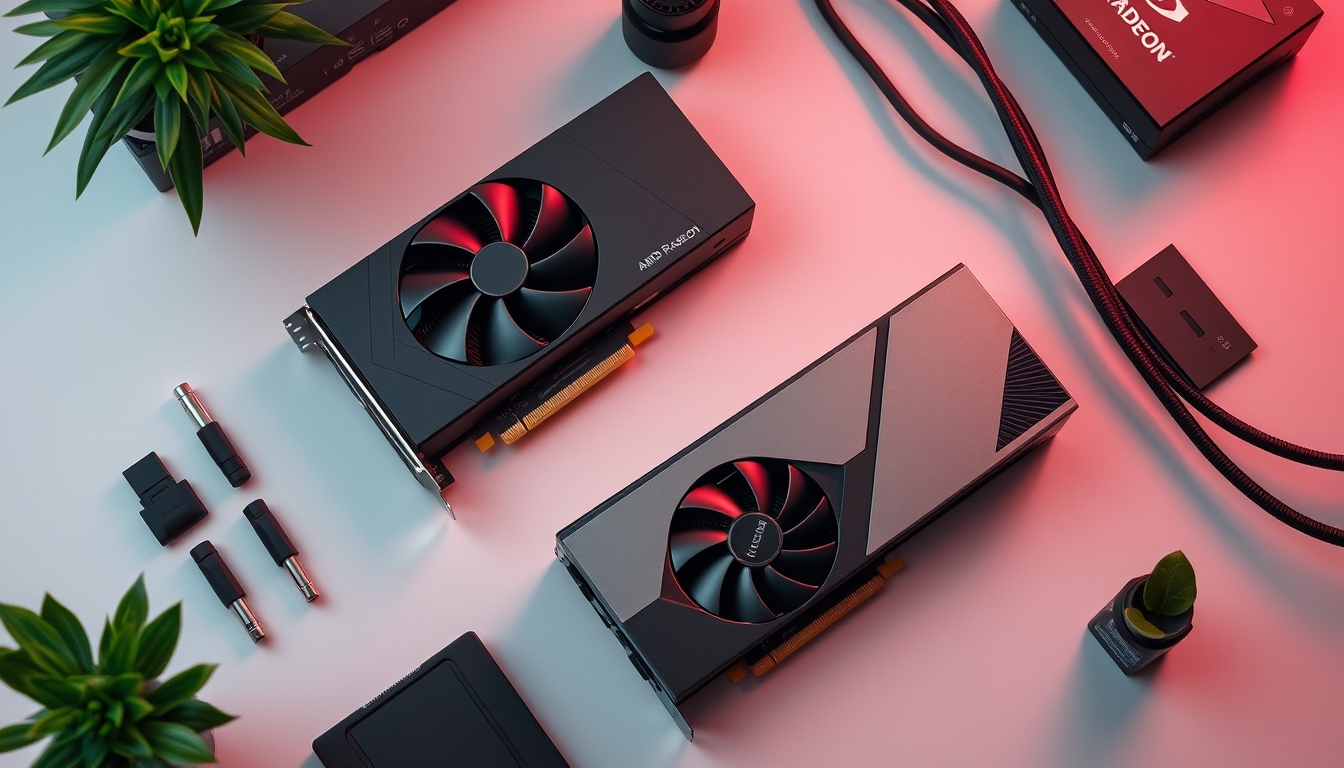 gpu amd radeon in editorial style