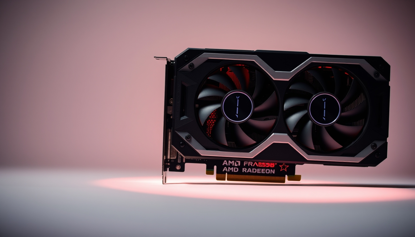 gpu amd radeon in editorial style