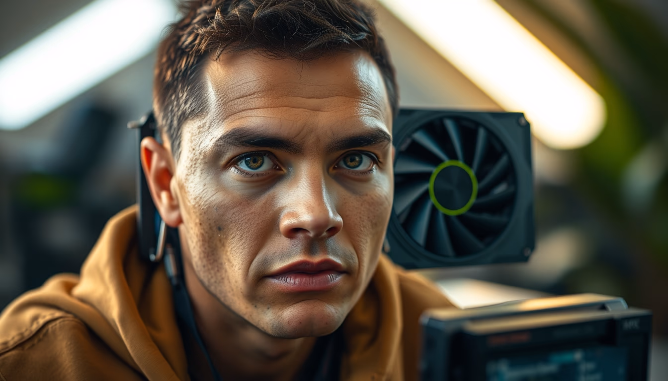 gpu nvidia rtx in editorial style