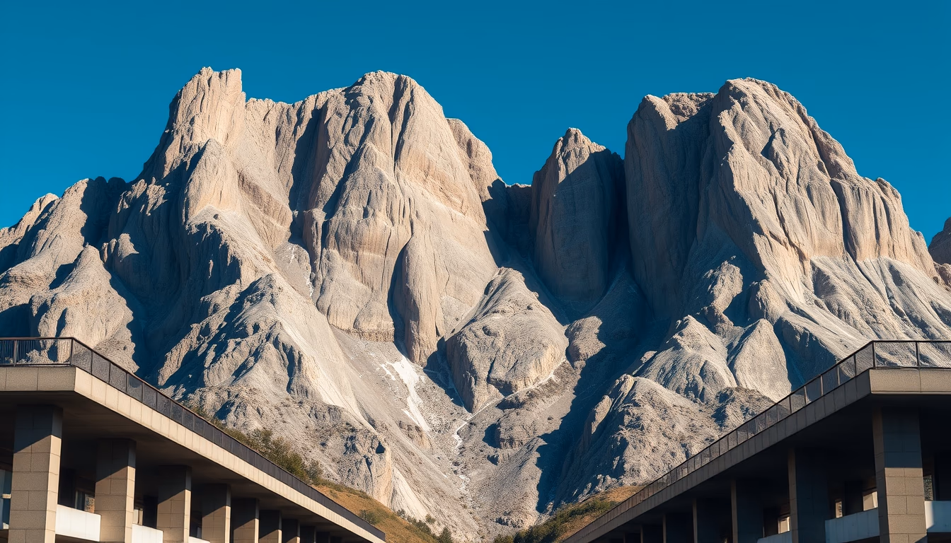 granite mountain massive in editorial style