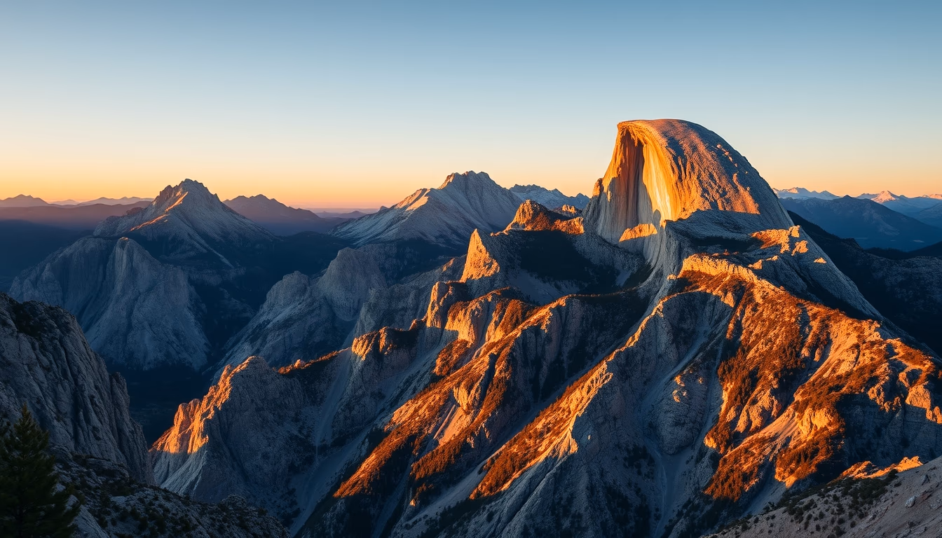 granite mountain massive in editorial style