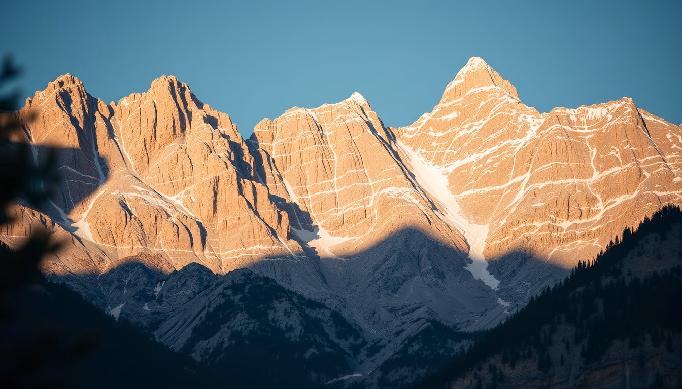 granite mountain massive in editorial style