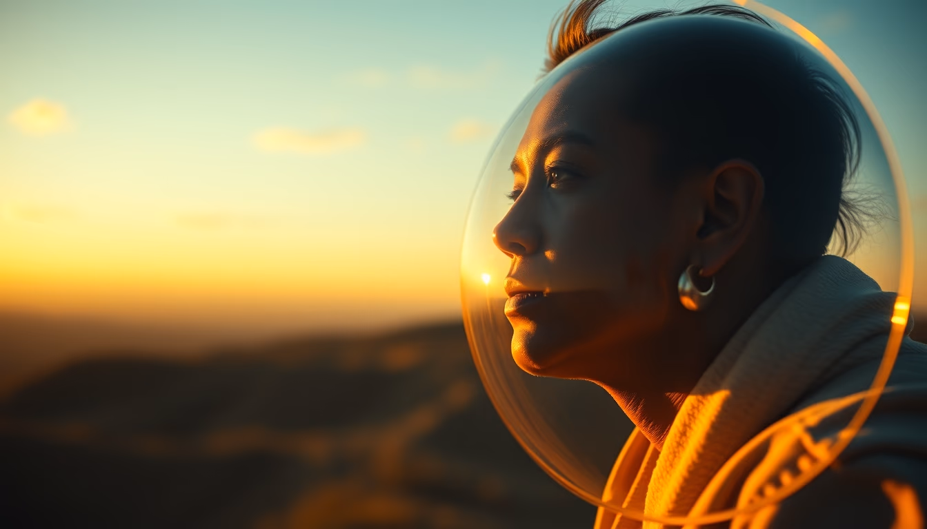 gravitational lensing visualization in editorial style