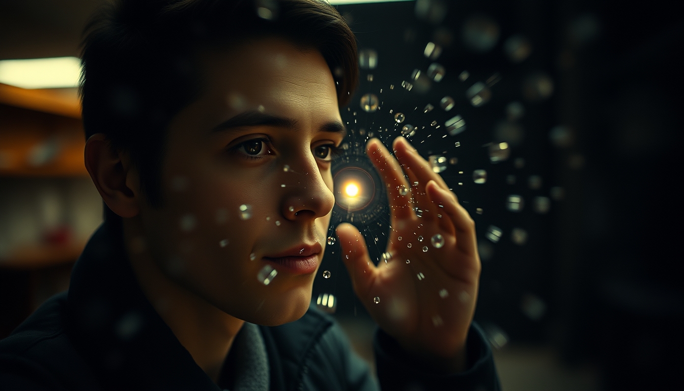 gravitational lensing visualization in editorial style