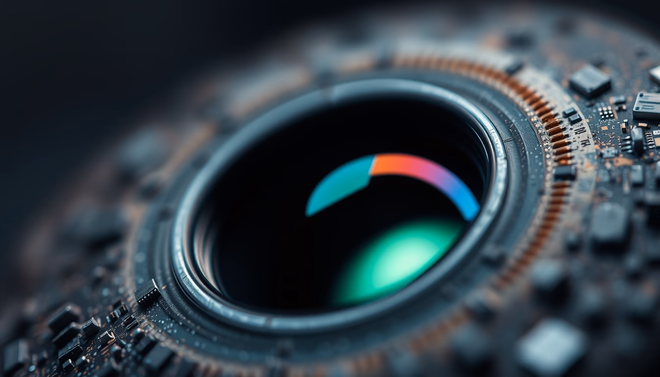 gravitational lensing visualization in editorial style