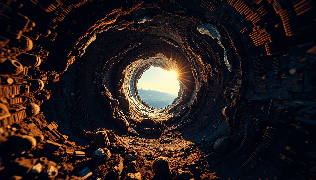 gravitational lensing visualization in editorial style