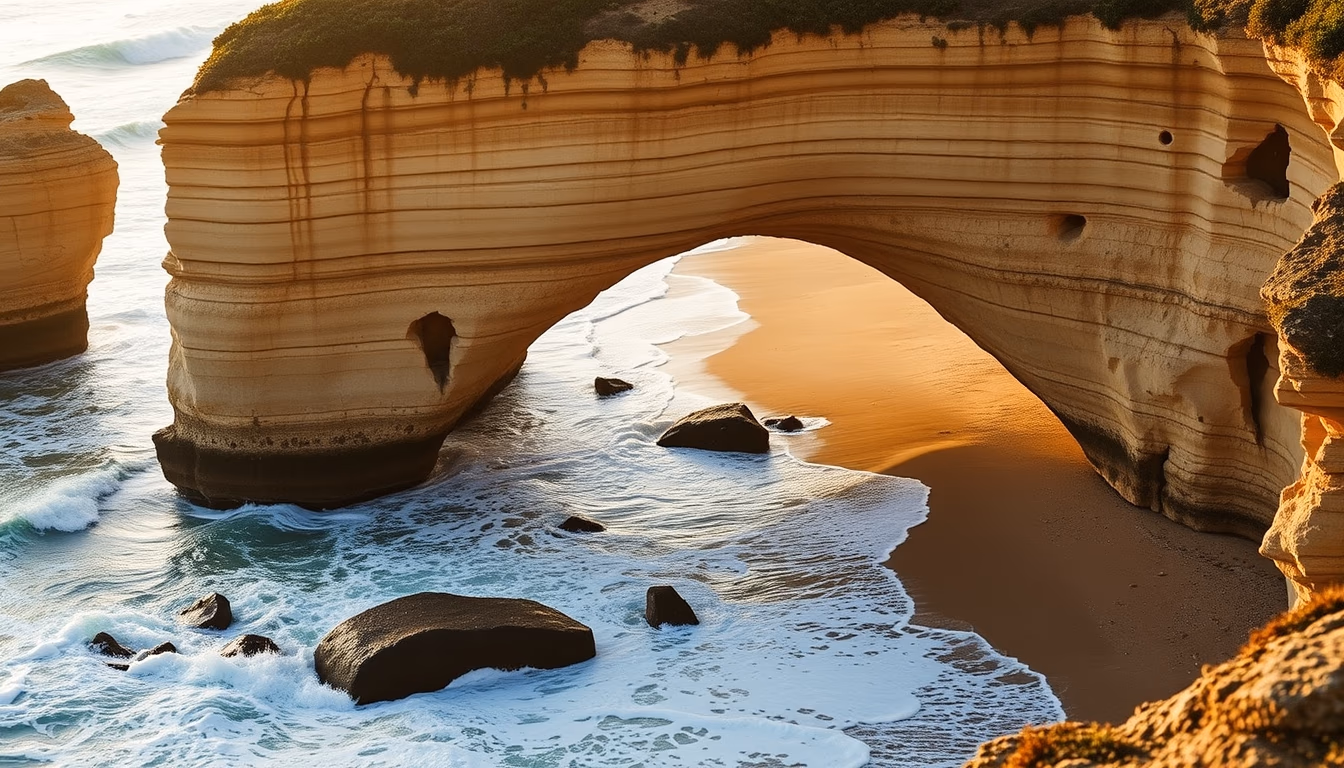 great ocean road australia in editorial style
