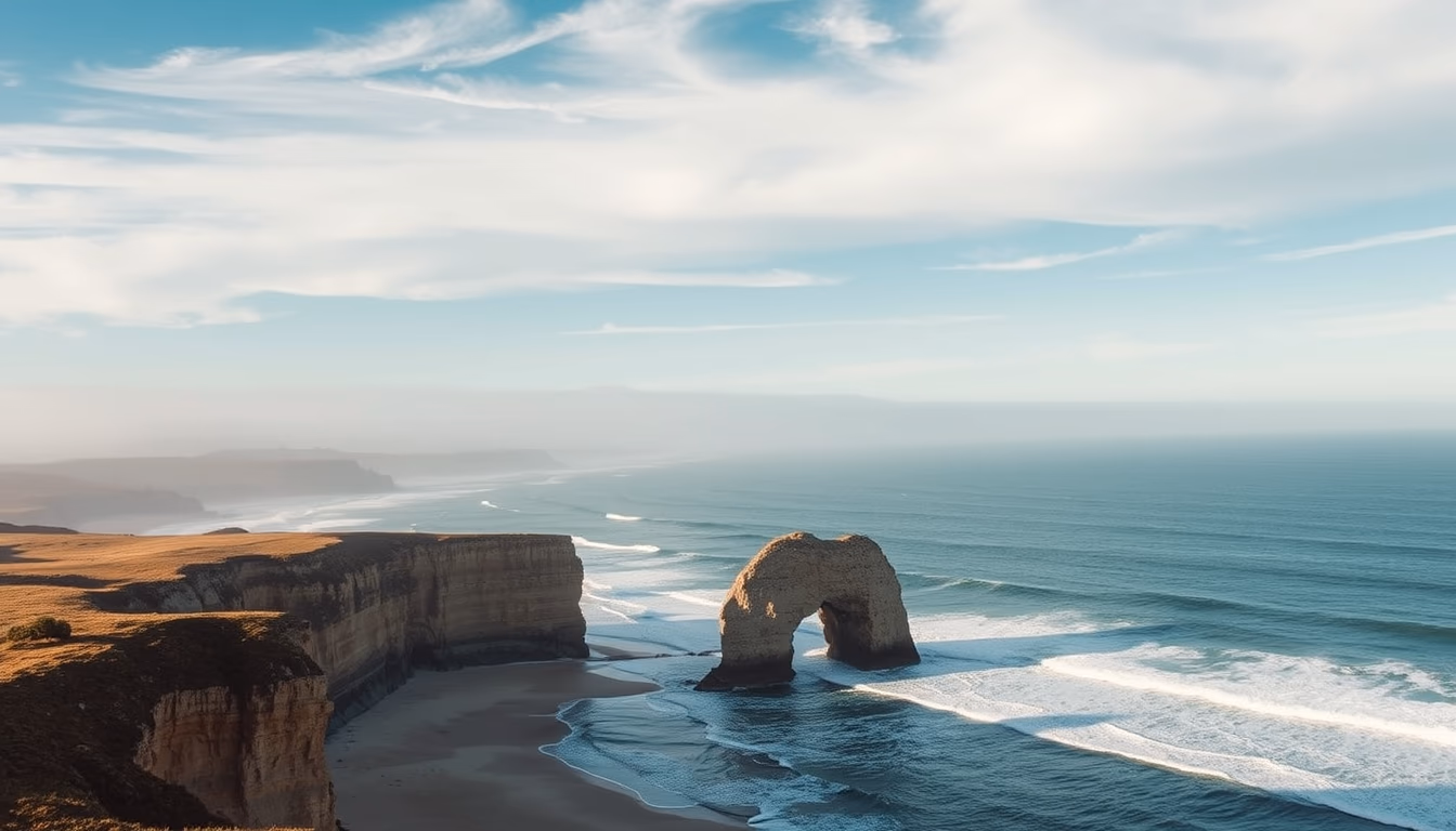 great ocean road australia in editorial style