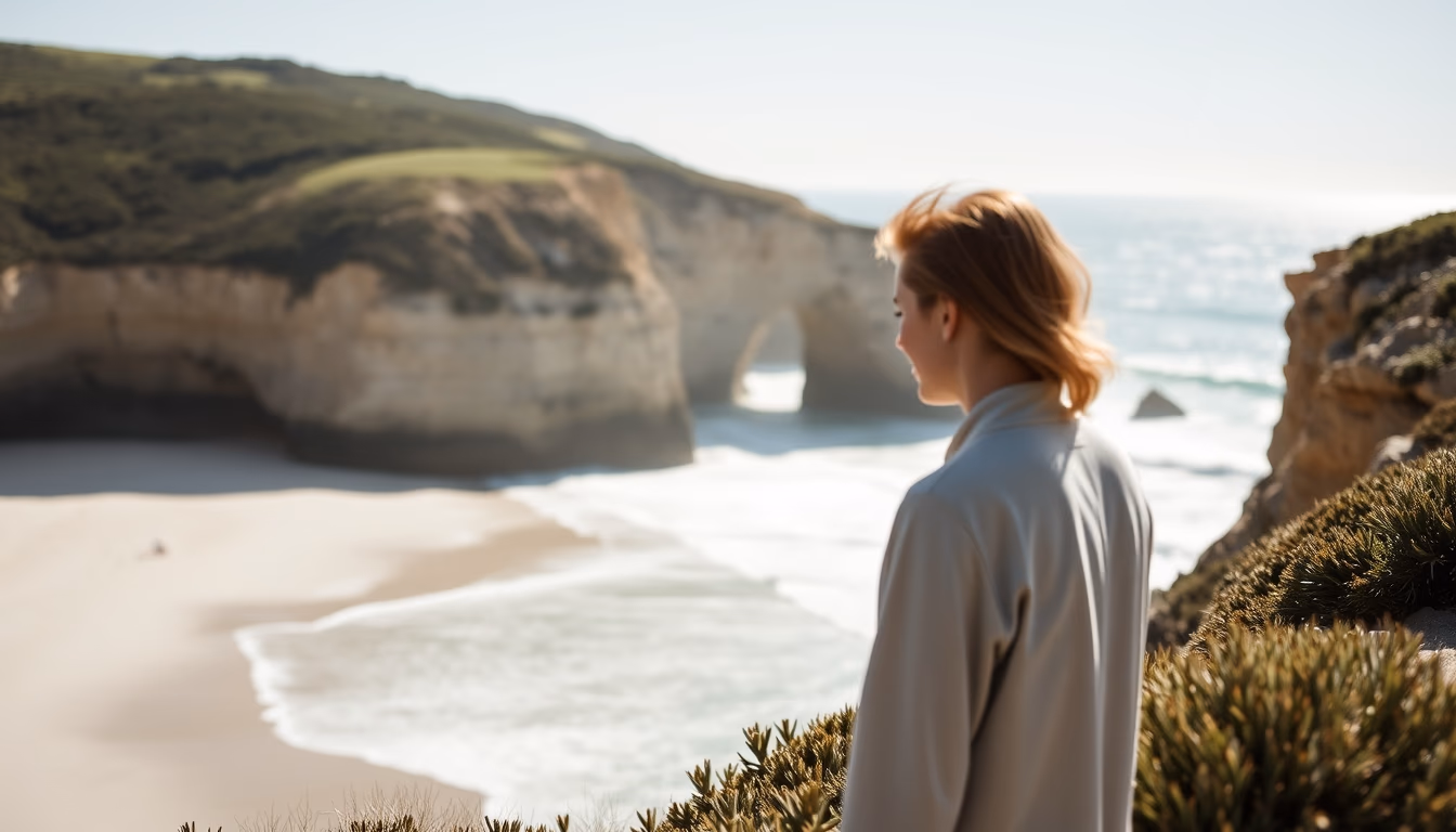 great ocean road australia in editorial style