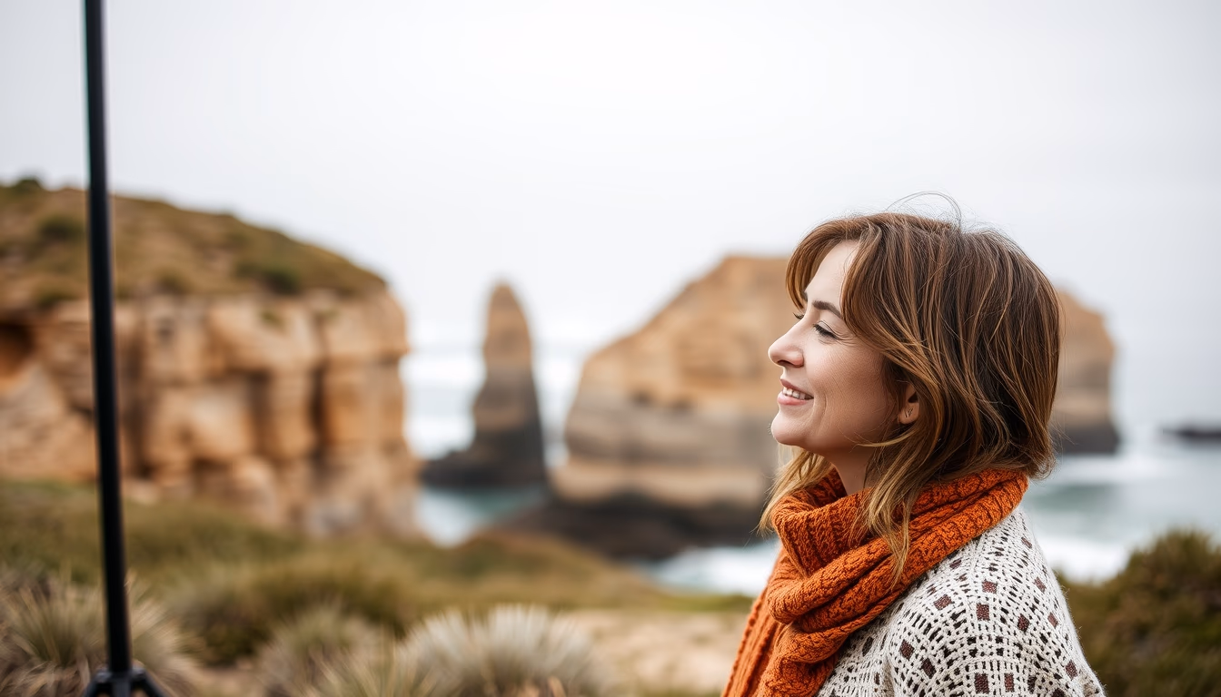 great ocean road australia in editorial style