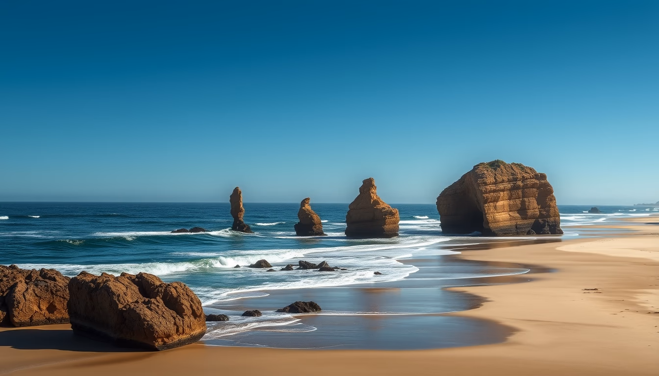 great ocean road australia in editorial style