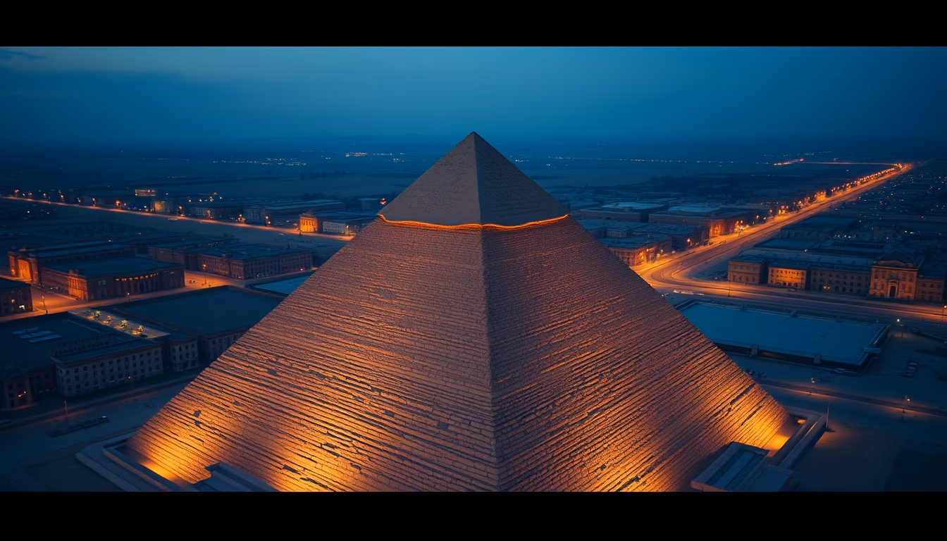 great pyramid giza closeup in editorial style