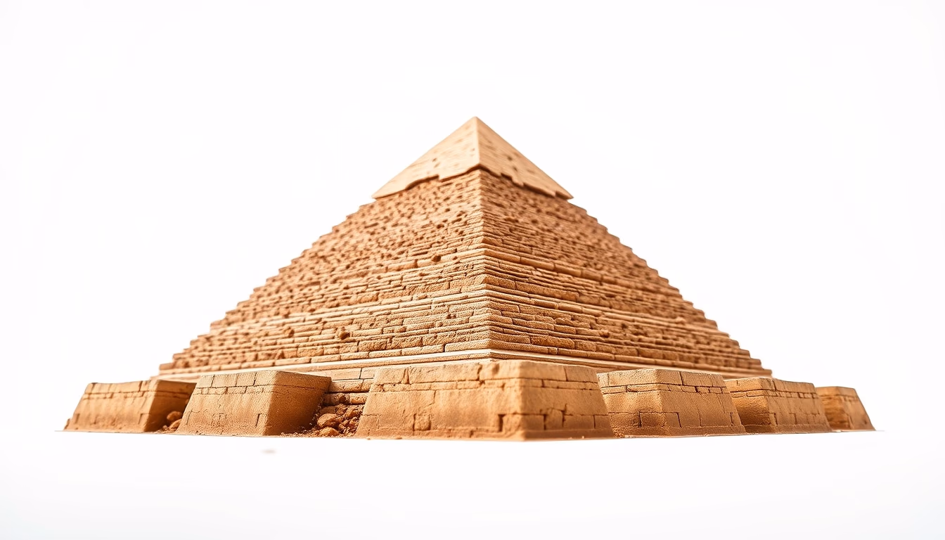 great pyramid giza closeup in editorial style
