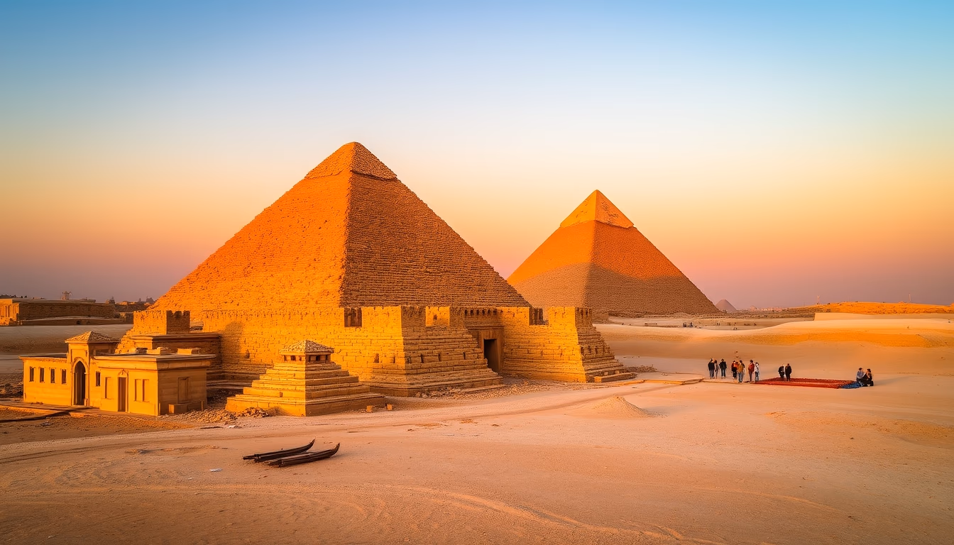 great pyramid giza closeup in editorial style