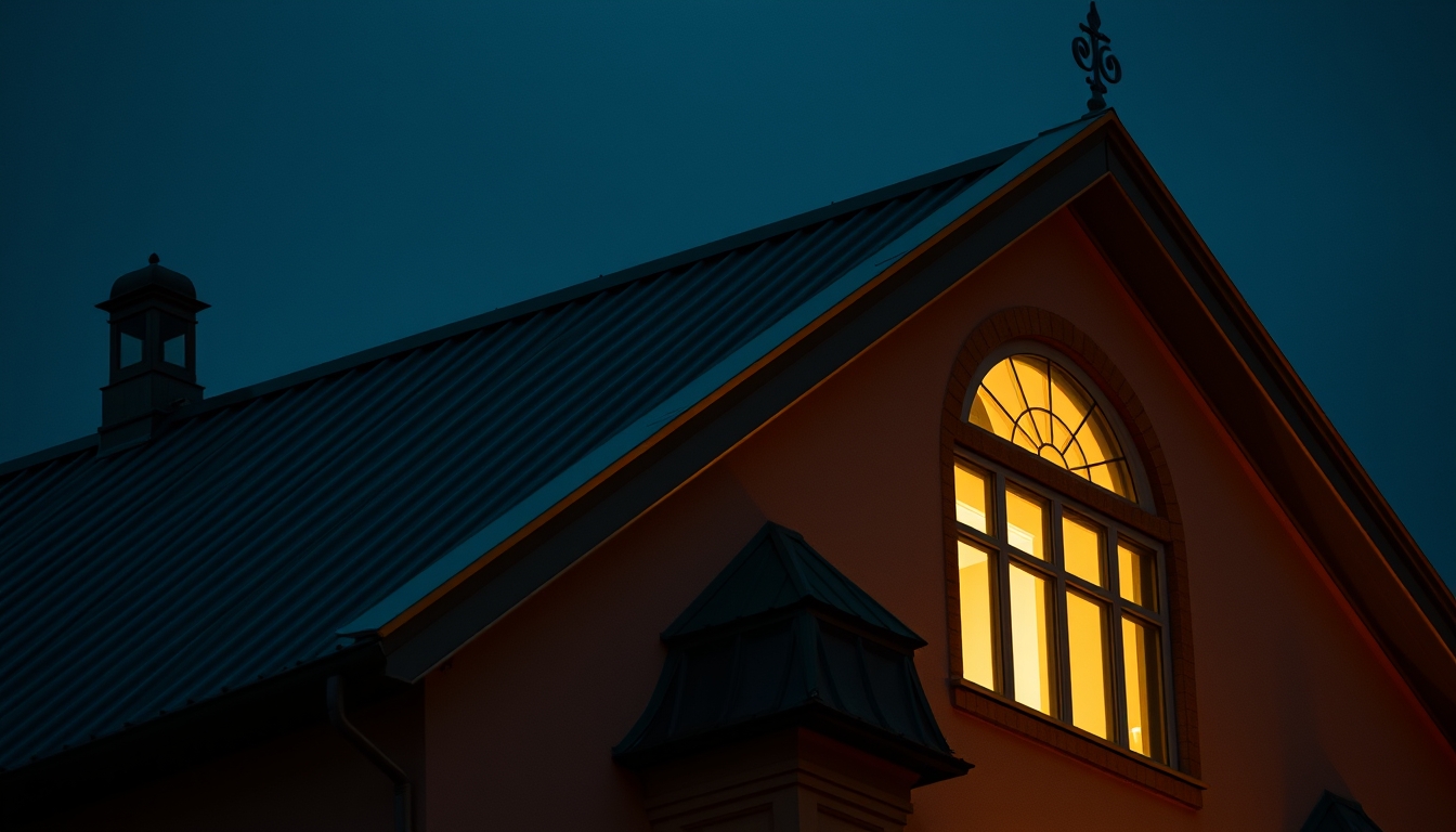 green roof on building in editorial style