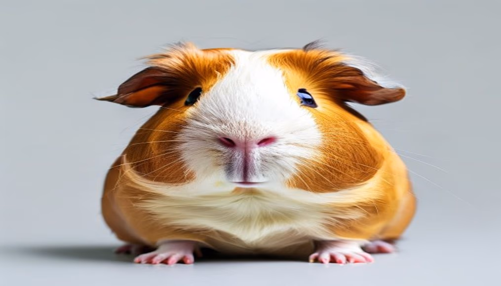 guinea pig portrait in editorial style