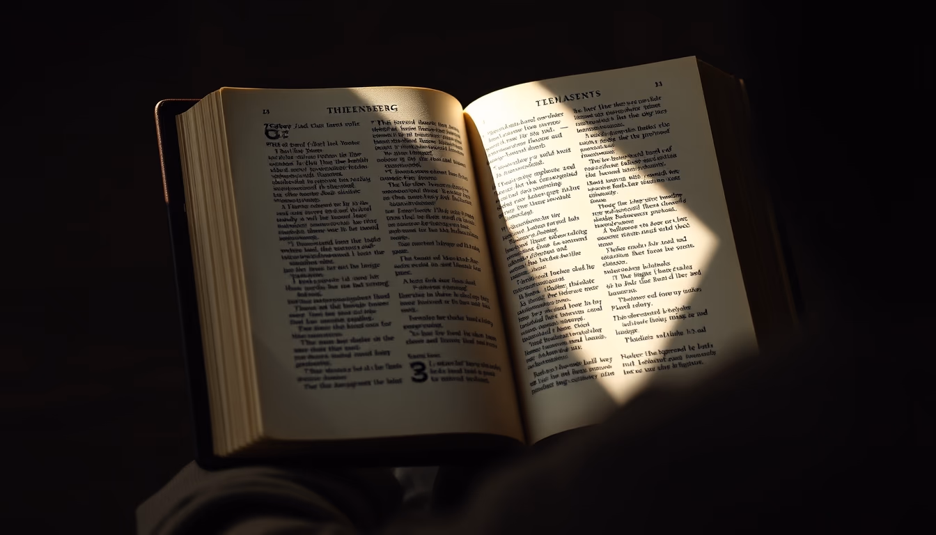 gutenberg bible page in editorial style