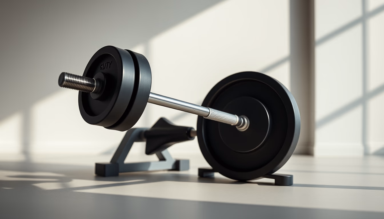 gym equipment minimalist in editorial style