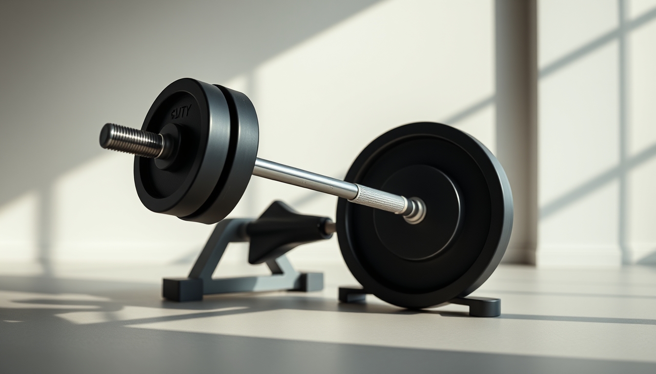 gym equipment minimalist in editorial style