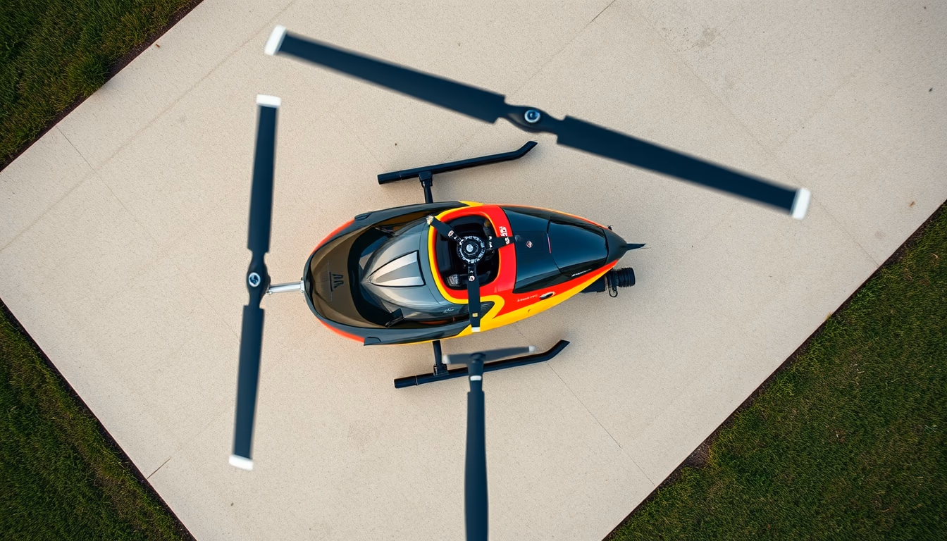 gyrocopter autogyro in editorial style
