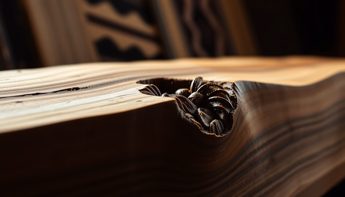hand carved chest cedar in editorial style