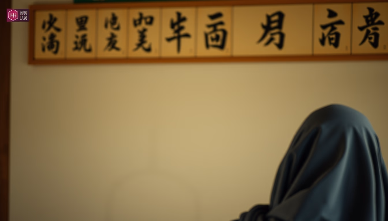 hangul korean ancient in editorial style