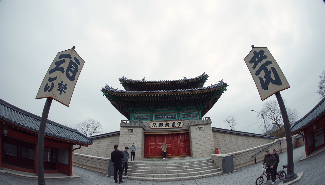 hangul korean ancient in editorial style