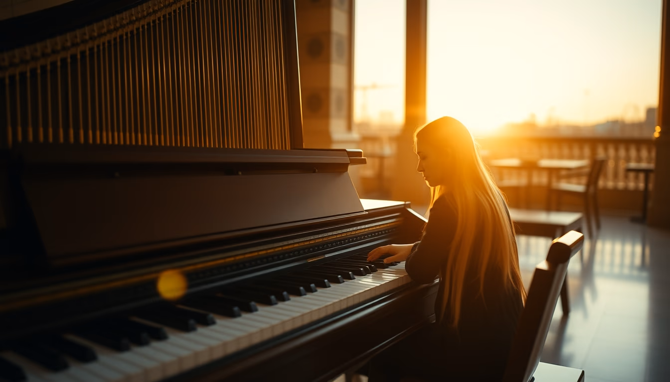 harpsichord baroque in editorial style