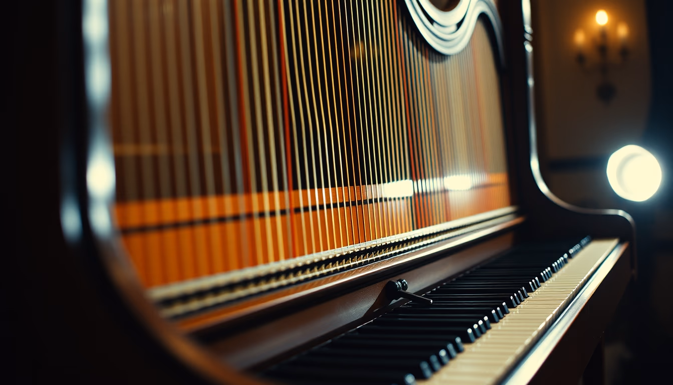 harpsichord baroque in editorial style