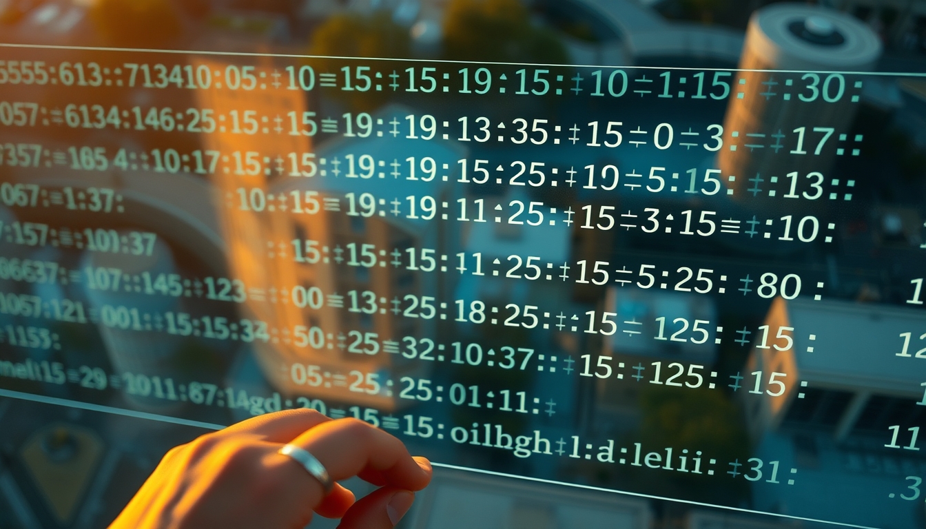 Visualização de função hash equações criptográficas em tela de vidro em estilo editorial