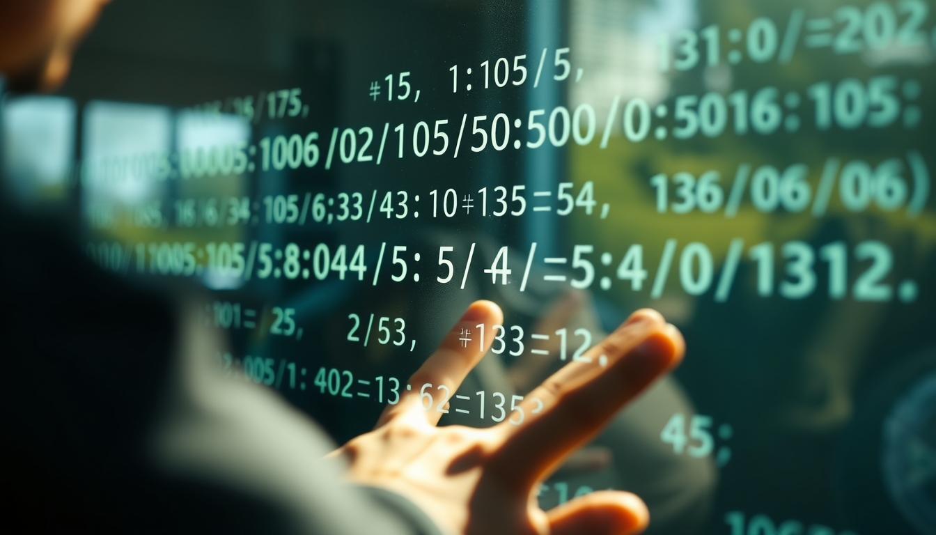 Visualização de função hash equações criptográficas em tela de vidro em estilo editorial