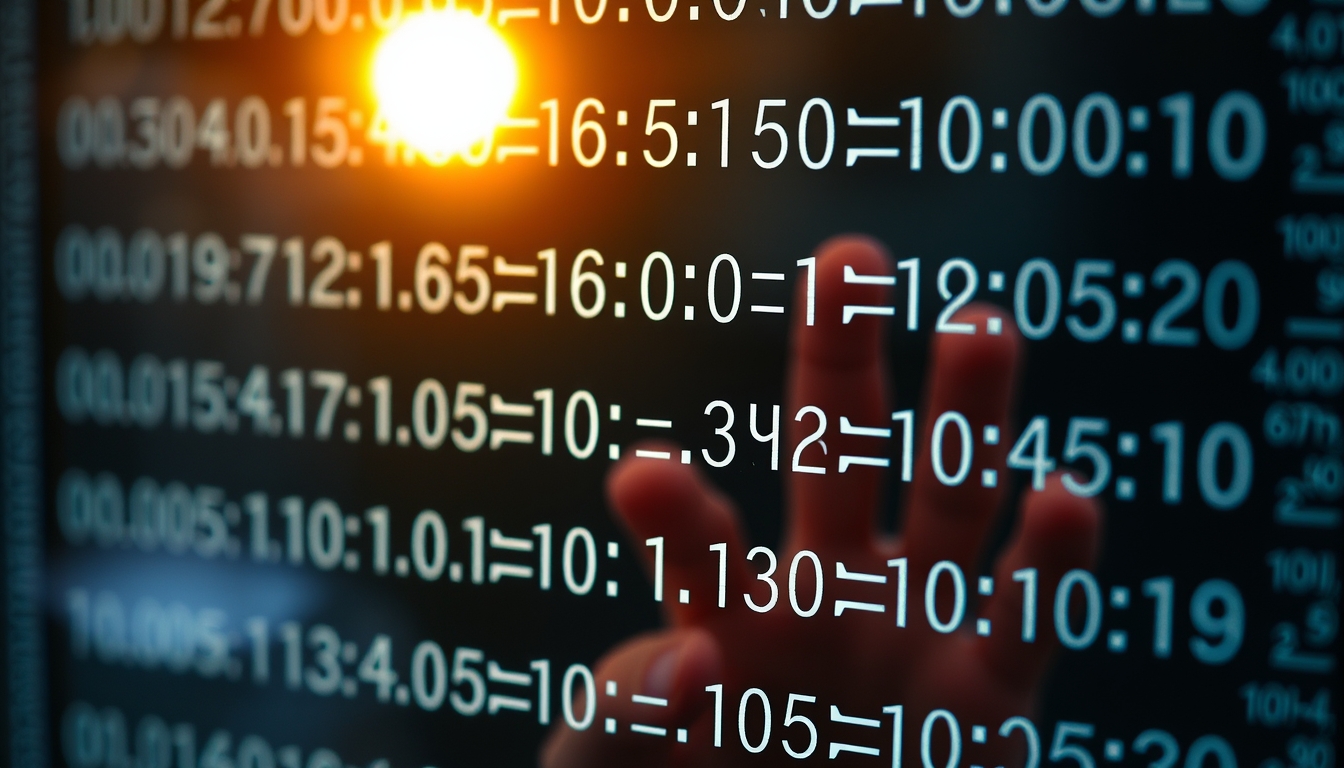 Visualização de função hash equações criptográficas em tela de vidro em estilo editorial