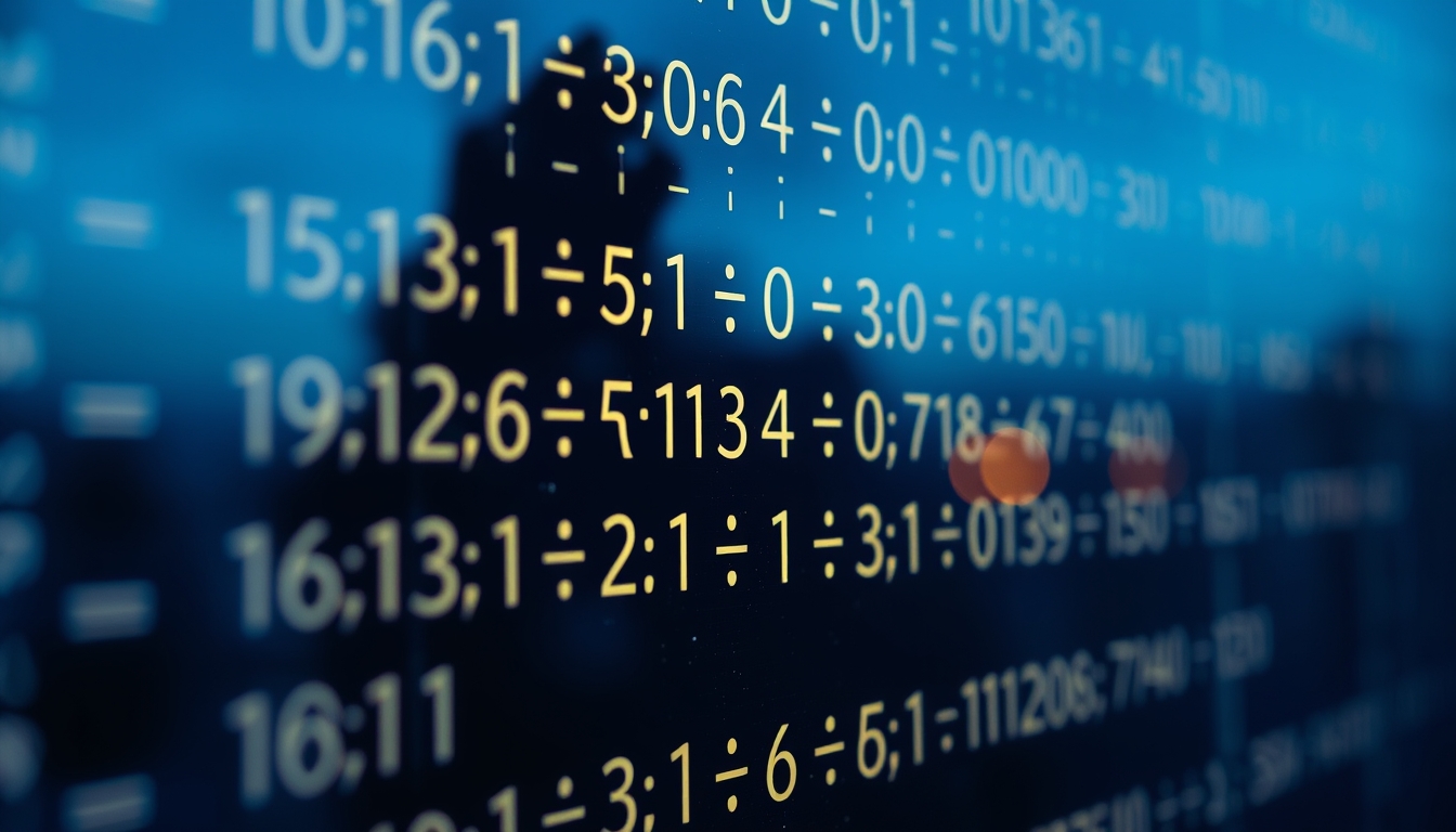 Visualização de função hash equações criptográficas em tela de vidro em estilo editorial