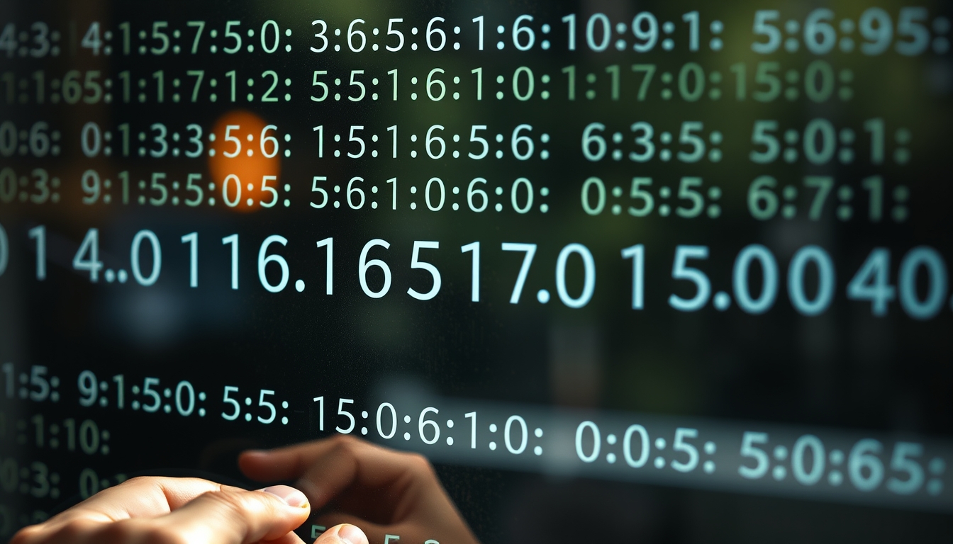 Visualização de função hash equações criptográficas em tela de vidro em estilo editorial