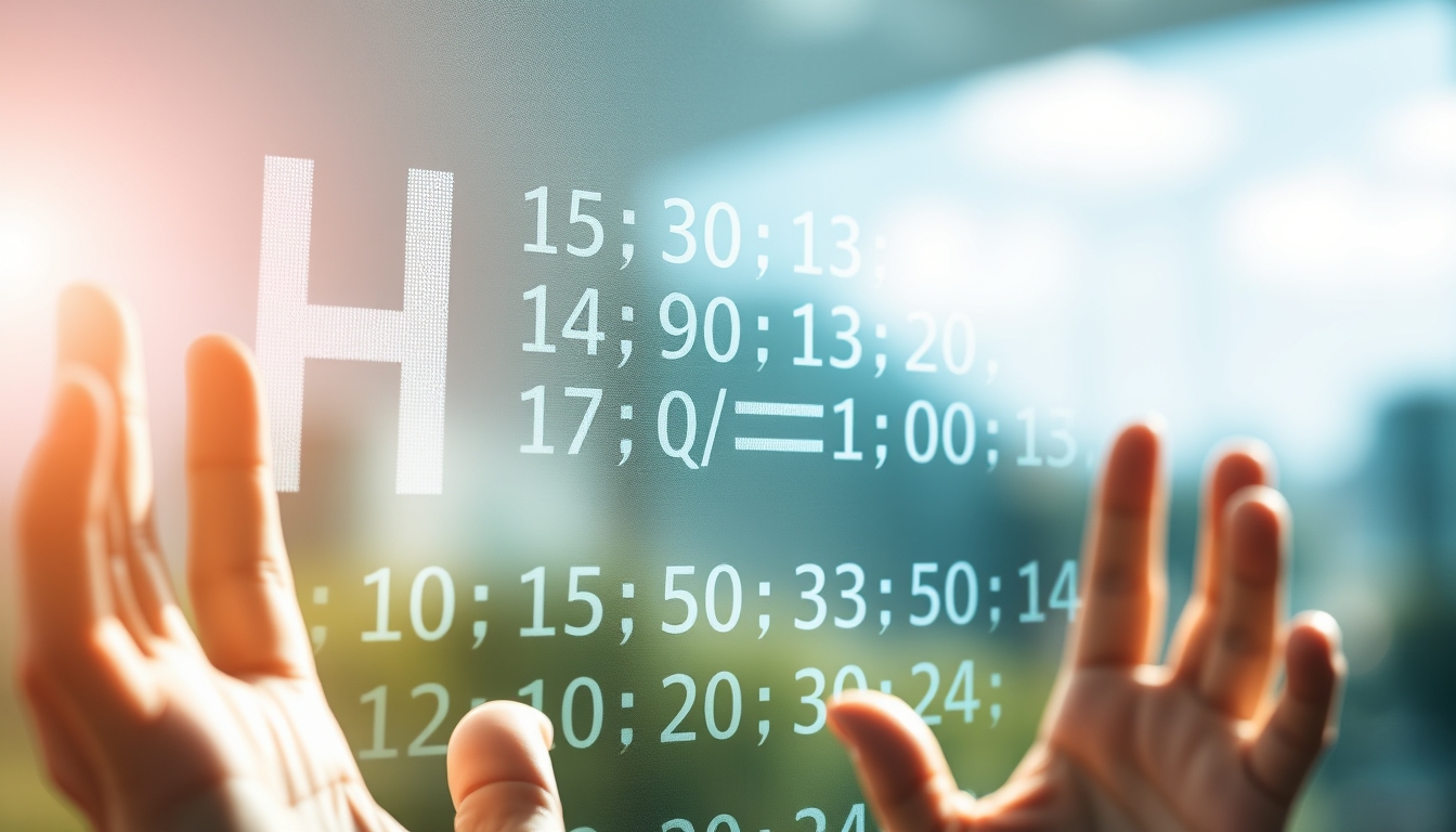 Visualização de função hash equações criptográficas em tela de vidro em estilo editorial