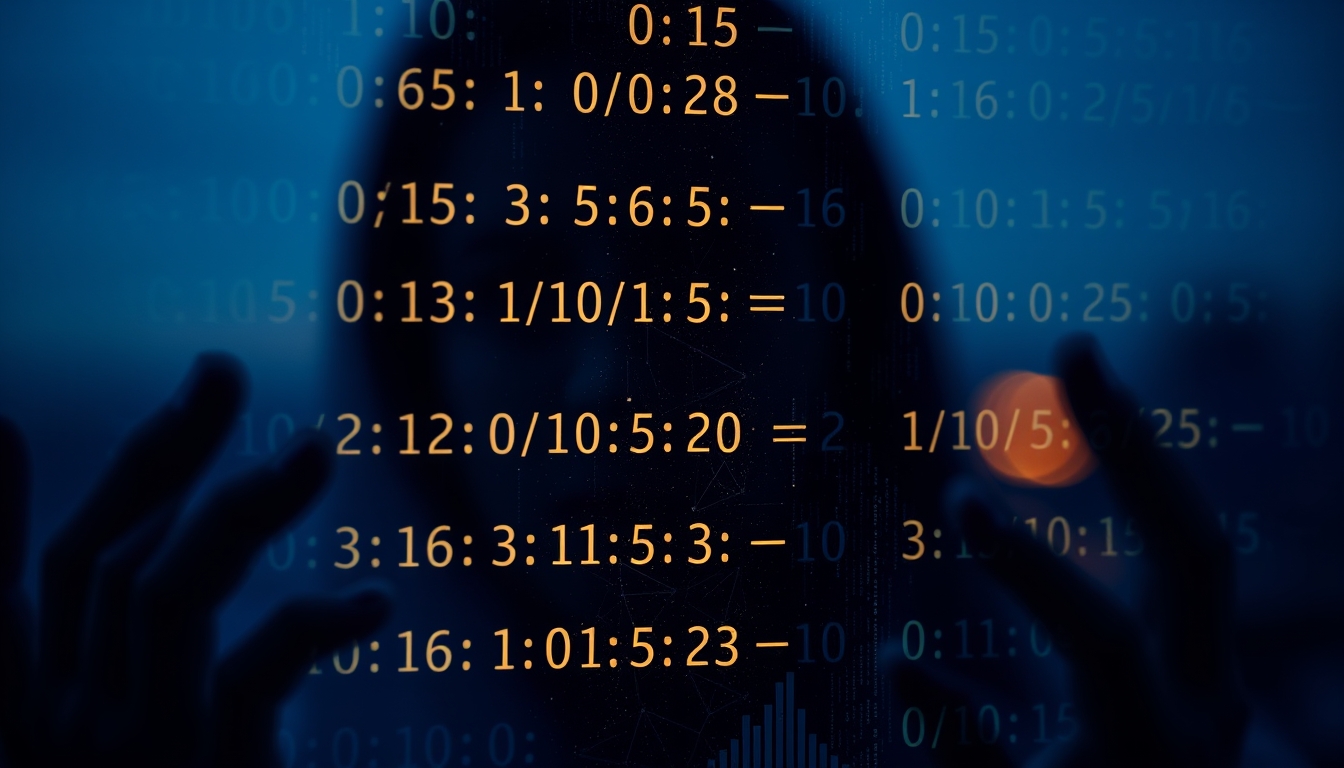 Visualização de função hash equações criptográficas em tela de vidro em estilo editorial